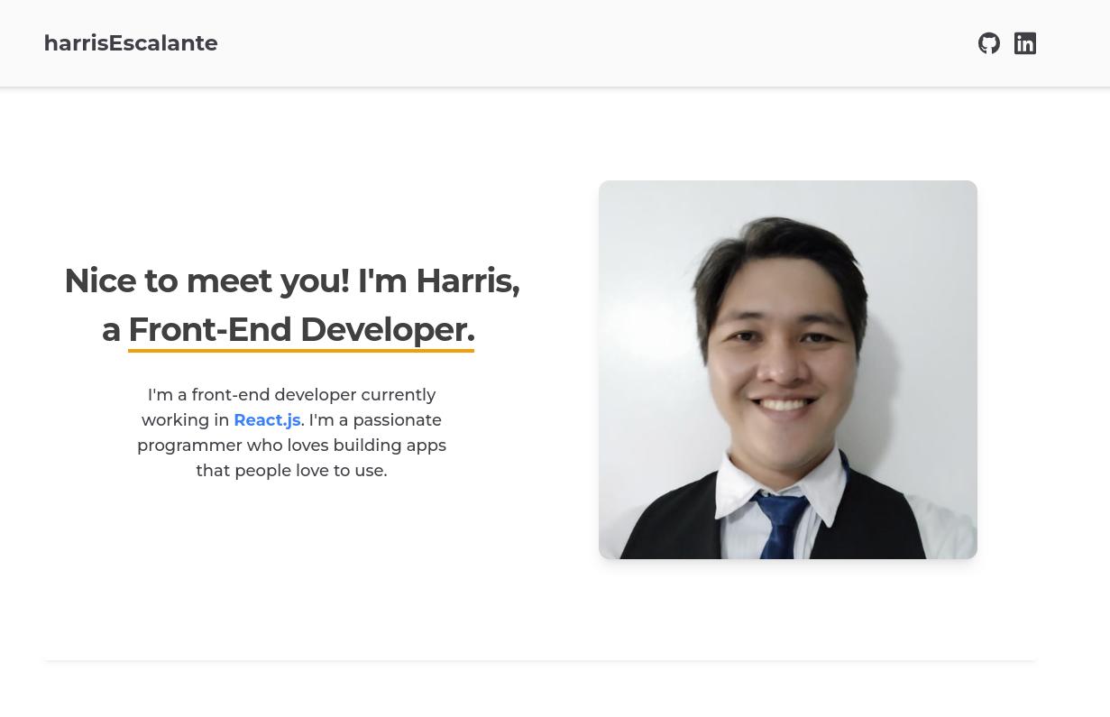 Harris Escalante | Web Developer